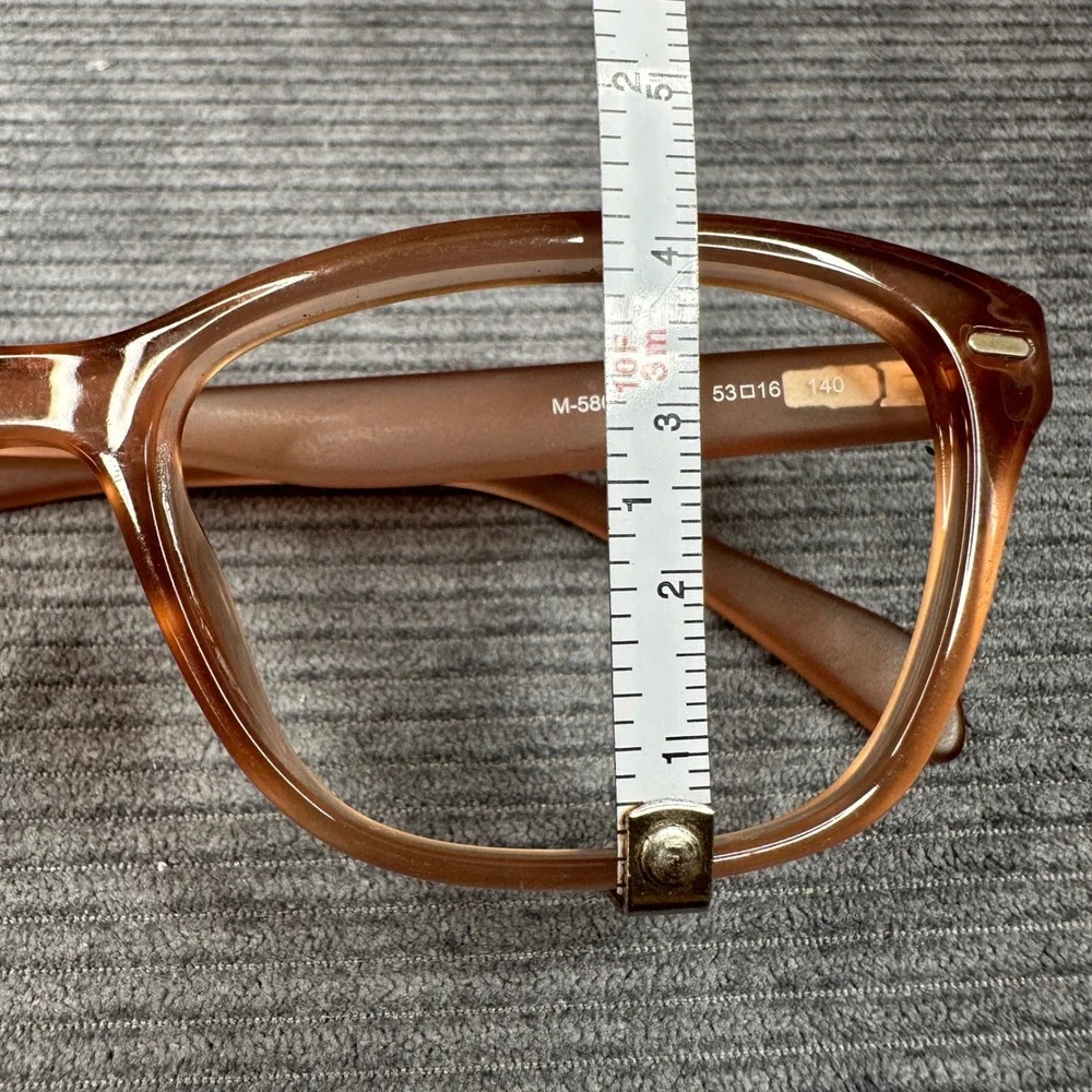 Lucky Brand D821 Peach Translucent Cat Eye Y2k Eyeglass Frames 52-16-140 Womens